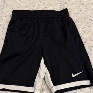 Nike Kids Black Shorts with White Trim